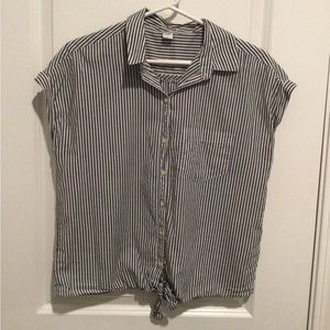 Women’s Old Navy Striped Button Down Shirt